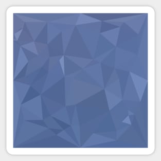 Steel Blue Abstract Low Polygon Background Sticker